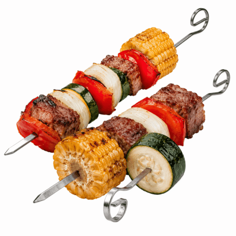 6er-Set Grillspieße Aus Edelstahl Maße 35 CM