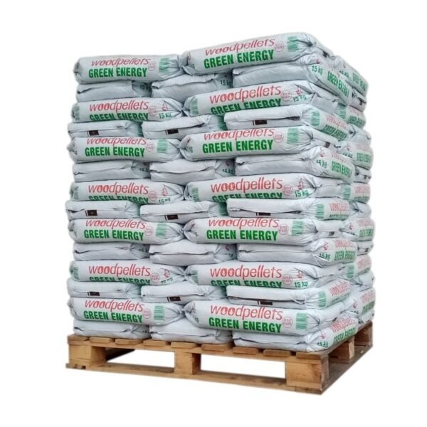 Pellet Green Energy Palette Mit 65 Säcken Zu 15 Kg