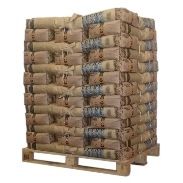 Pellet Badger Palette Mit 65 Säcken Zu 15 Kg