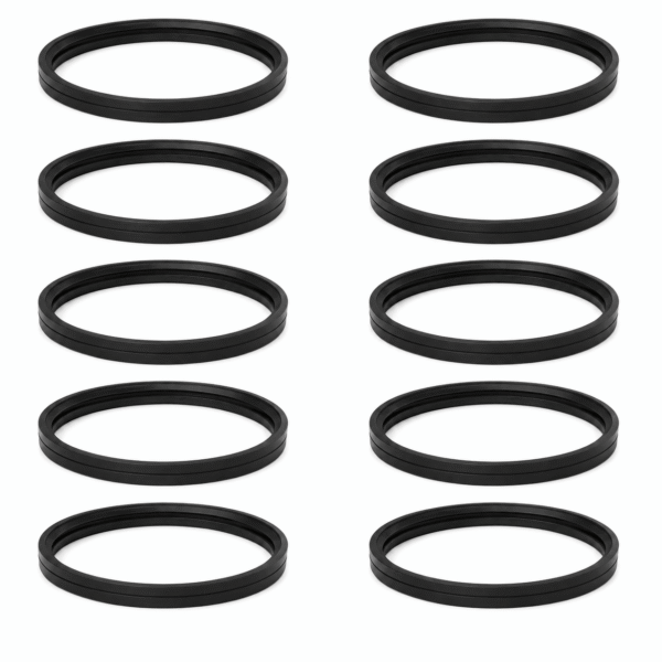 Kit mit 10 Silikondichtungen Ø80 mm