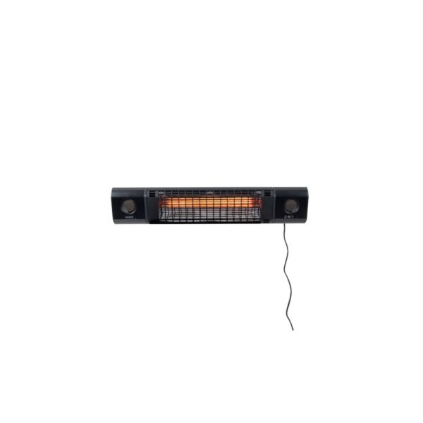 SUNRED® Heizstrahler Sun und Sound, Wand, 2000W