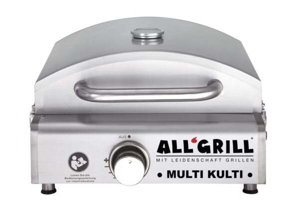 Allgrill MULTI-KULTI Gasgrill mit Steakzone-Keramikbrenner und Zündsicherung 3,8 kW