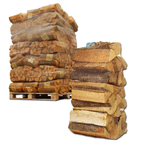 40 Netzsäcke Kaminholz 25 kg Hartholz-Mix 30 cm
