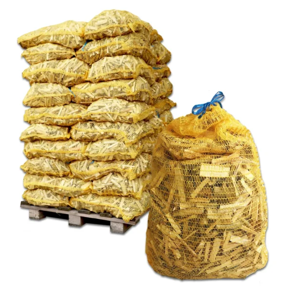 Anzündholz Netze 5 kg Weichholz 8 cm (50er Palette)