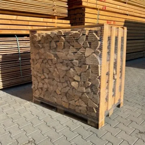 Eichen-Brennholz 1 RM – 500 kg – Kammergetrocknet – Scheitlänge 33 cm