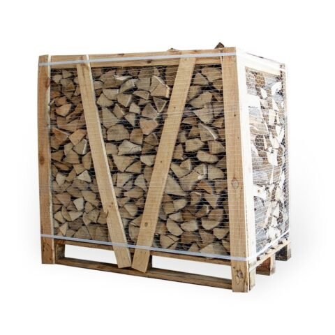 Brennholz Palette Eiche 3 RM – Kammergetrocknetes Kaminholz – Scheitlänge 25 cm