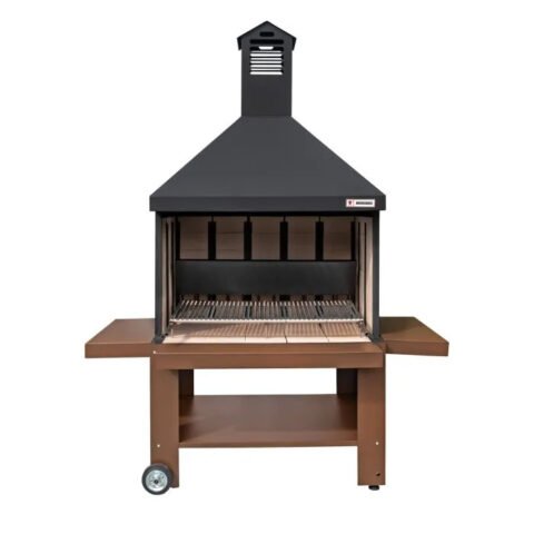 ETNA Grillkamin mit Drehspieß und Untergestell