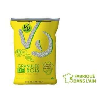 VERTDESHY Holzpellets – 3 Paletten – DINplus – 100 % Nadelholz – Premium-Qualität