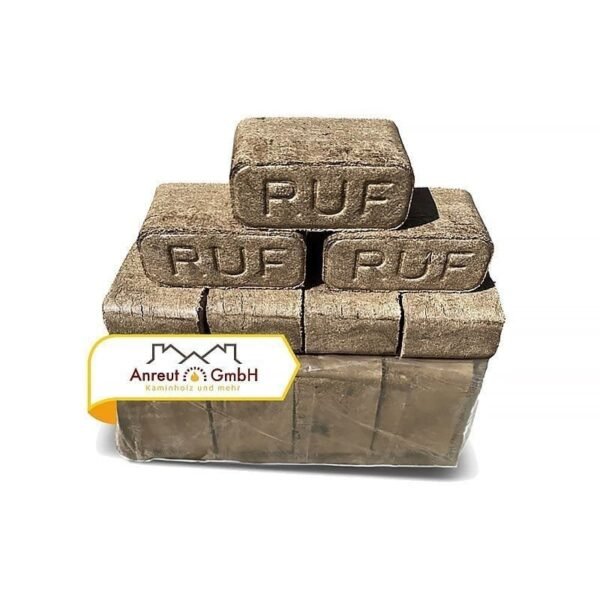RUF Holzbriketts 480 kg Palette Hart- und Nadelholzbriketts Quadratische Briketts
