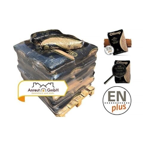 OLIMP Holzpellets 480 kg – ENplus A1 Premium-Holzpellets aus Kiefer und Fichte