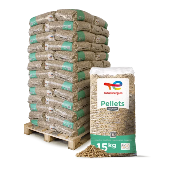 Holzpellets Premium 65 × 15 kg 975 kg Palette ENplus A1 Weichholzpellets