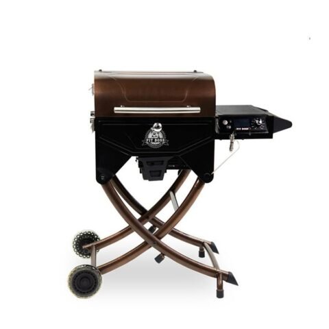 Pit Boss Mahogany Series 260 Tragbarer Holzpelletgrill mit Abdeckung – Mobiler Pelletgrill für Camping & Outdoor