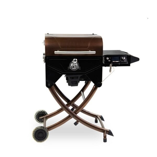Pit Boss Mahogany Series 260 Tragbarer Holzpelletgrill mit Abdeckung Mobiler Pelletgrill für Camping & Outdoor
