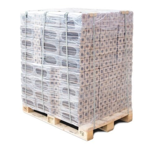 Pini Kay XXL Buchenholzbriketts Premium 960 kg Palette mit extra langer Glutdauer