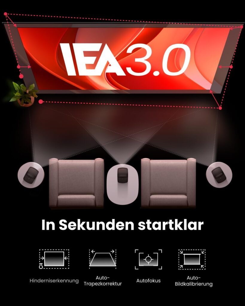 Mars 3 Air | Tragbarer Google TV-Projektor